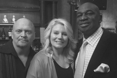 David Gergen Nicole Bidwell RoyGreen David Gergen Nicole Tidwell RoyGreen at Charles Barkley New Years Eve Party